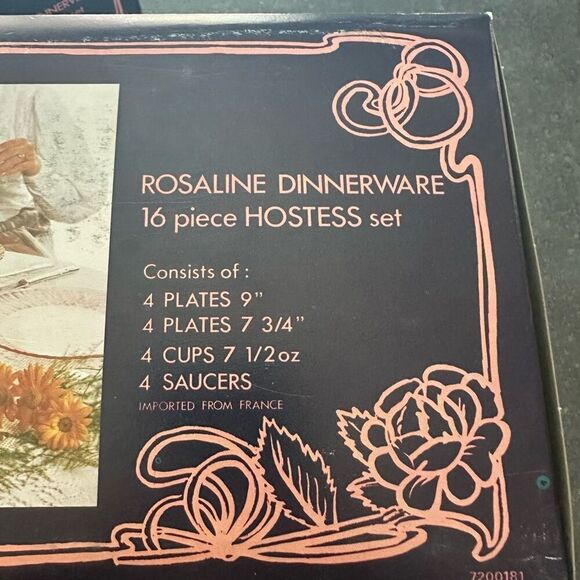 Vintage Rosaline 16pc Hostess Set - Picture 4 of 4